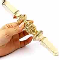 密教法具 一字独鈷杵(大) 金剛杵 法器 真鍮製 21cm 密教法具 一字独鈷杵(大) 金剛杵 法器 真鍮製 21cm 613fZt2VKaL.